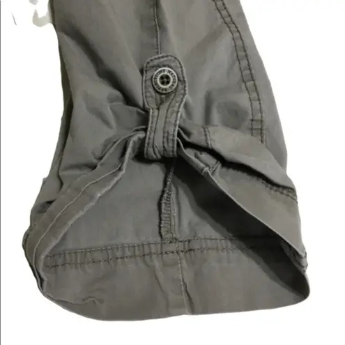 Natural Reflections Natural Reflection Khaki Lightweight High Waist Cropped Casual Capris 4