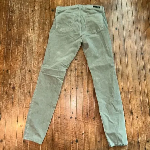 Kut From The Kloth  6 Fab AB skinny green corduroy high waist pants