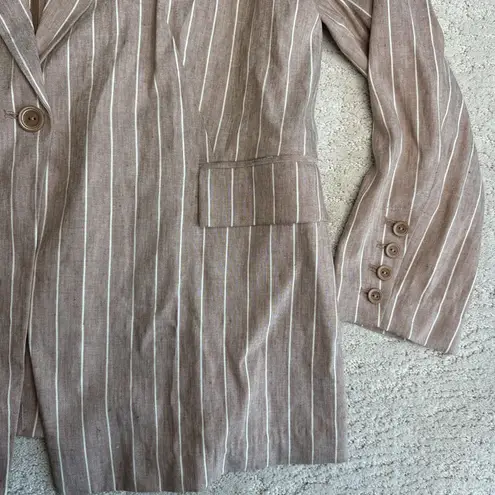 Soft Surroundings Women's NEW XL Linen One Button Blazer Cardigan