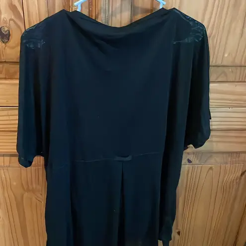 MiracleSuit MIRACLE BODY By NWT Long Black Stretchy Short Sleeve Top Size Medium