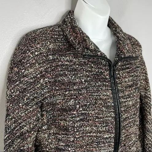 LAFAYETTE 148 Blazer Jacket Womens Size 6 Tweed Wool Colorful Quiet Luxury Chic Black