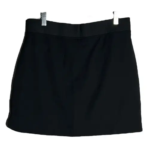 32 Degrees Heat 32 Degree Cool Active Skort Solid Black Stretch Waist Mini Length