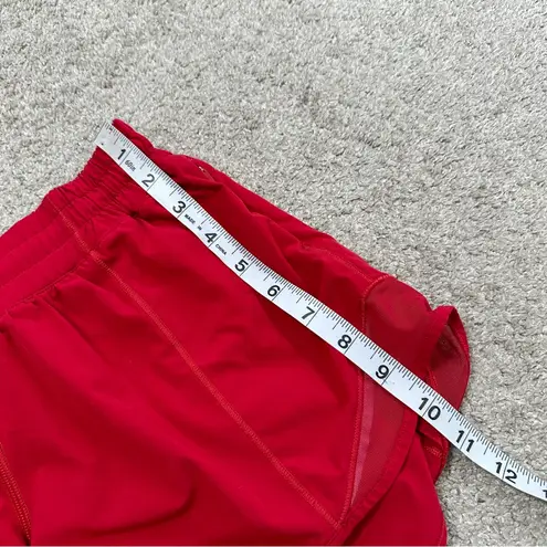 Lululemon  Women’s Hotty Hot Short II Long 4" Pull On Running in Dark Red 6