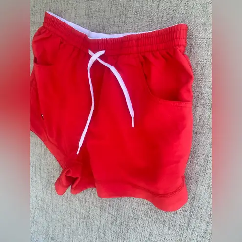 Watermen Super Girl Short Size Medium: Red w/Pockets