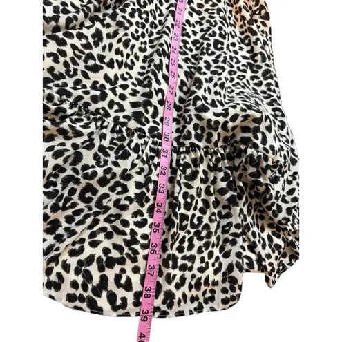 Talbots NWT  Women’s  Size 6 Leopard Print Ruffle Hem Sleeveless Tank Maxi Dress