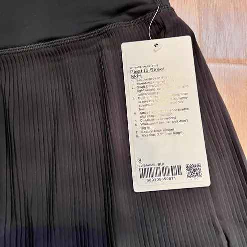 Lululemon NWT  Pleat to Street Skirt Black Size 8 - SOLD OUT ONLINE