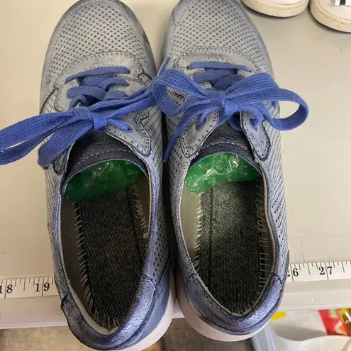 Dansko | Womans Christina Blue Metallic Brush 37