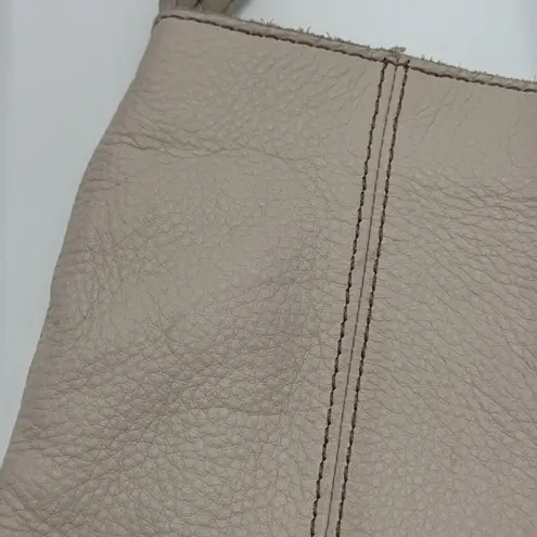 The Sak Leather Shoulder Bag - Cream/White