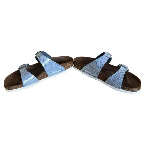 Birkenstock  Arizona blue snake skin size 40