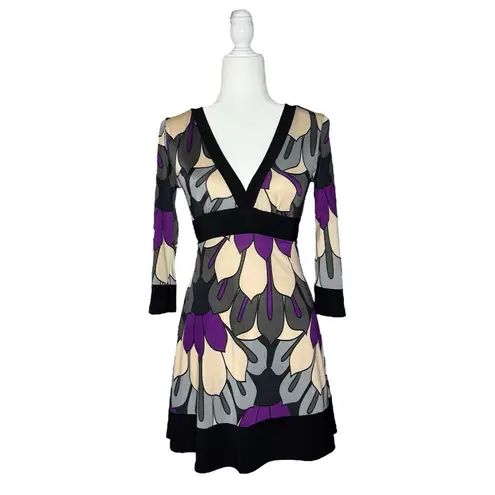 Body Central Vintage Y2K S Babydoll Dress Bow Stretch Empire Waist Made In USA