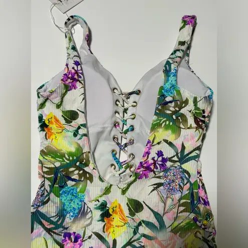Tinibikini NEW Swimwear One Piece Swimsuit Tropical Floral Print Size XS