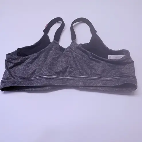 Cacique Unlined Lounge Bra Wirefree Comfort Womens Plus Size 42B Gray Marl NEW