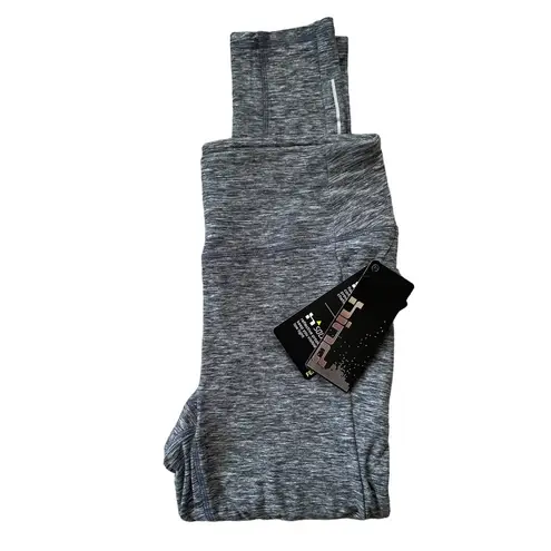 Hind athletic pants black & white marled women’s size large reflective NWT