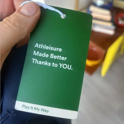 Halara High Waisted Zipper Pocket Shirred Straight Leg Work Pant Navy S Petite