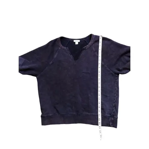 Blue distressed Sundance blue distressed wash vee neck short sketch cotton light Size M