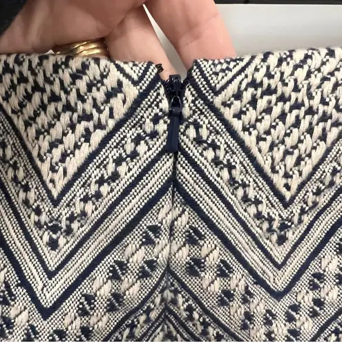 Ever New Melbourne Blue & White Woven Fully Lined Mini Skirt Size US 12