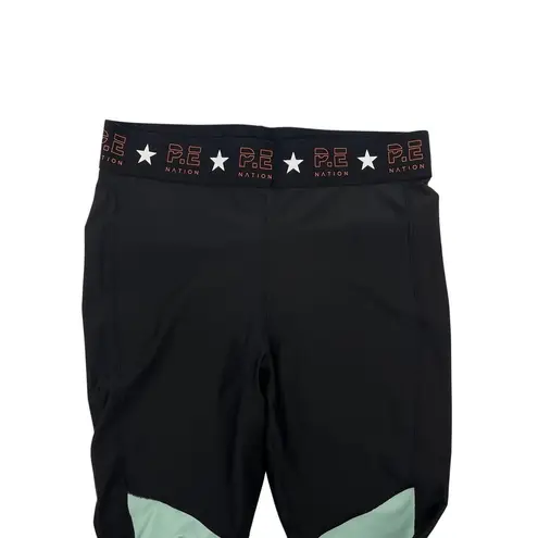 PE Nation X H&M Collab Black Activewear Leggings Size Large