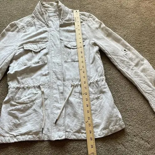 Max jeans Max Jeans Linen Utility Drawstring Jacket Womens XS