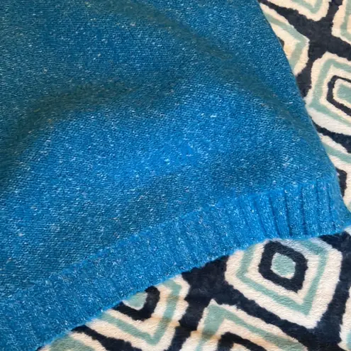 All Chill Bright Blue Knit Turtleneck Sweater Dress