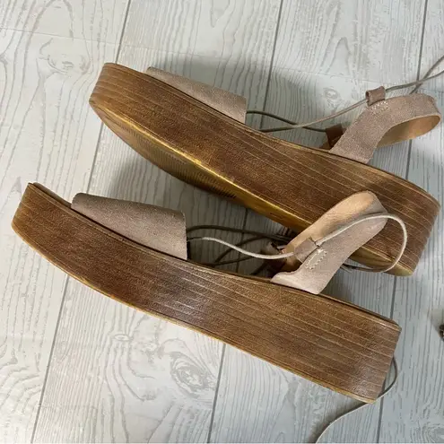 barney's new york Leather Lace Up Sandals