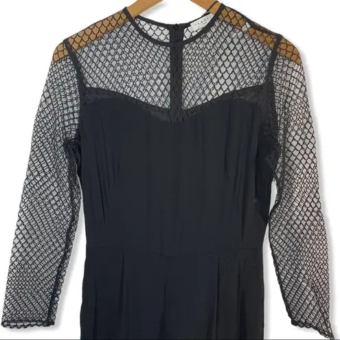 Sandro black Gesette wide leg jumpsuit size 36/S