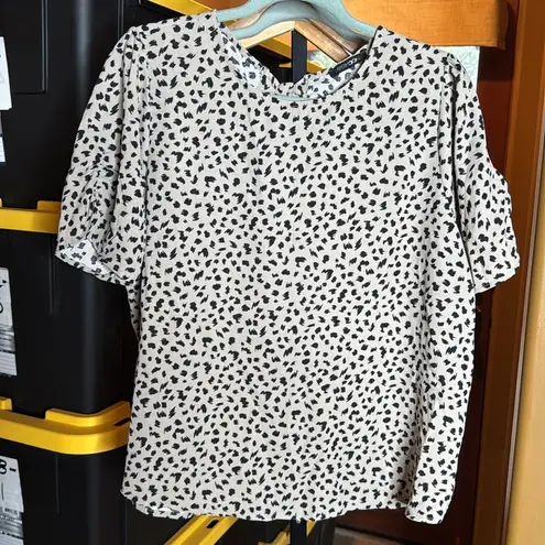 PaperMoon Claudia Ruched Sleeve Blouse Size Large