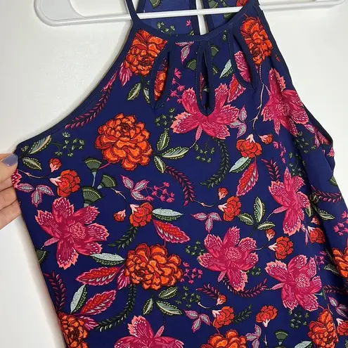 PaperMoon Anthropologie Floral Halter Flowy Tank Top Blouse