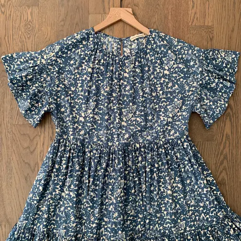 Ulla Johnson NWT Rosemarie in Blue Batik Print Cotton Size 2