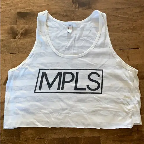 American Apparel Minneapolis “MPLS” cut off tank top