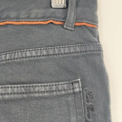 Loro Piana Women's Skinny Jeans Cotton Stretch Dark Gray Denim Size 38
