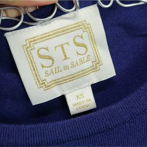 Sail To Sable STS Women's Navy Blue Shift Knee Length Dress Size XS