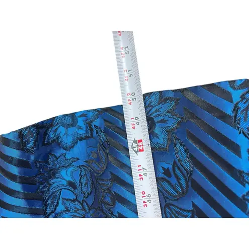 Misty Lane 80s Velvet Floral Dress 7/8 Black Blue Union Made Cosplay Renaissance Size undefined