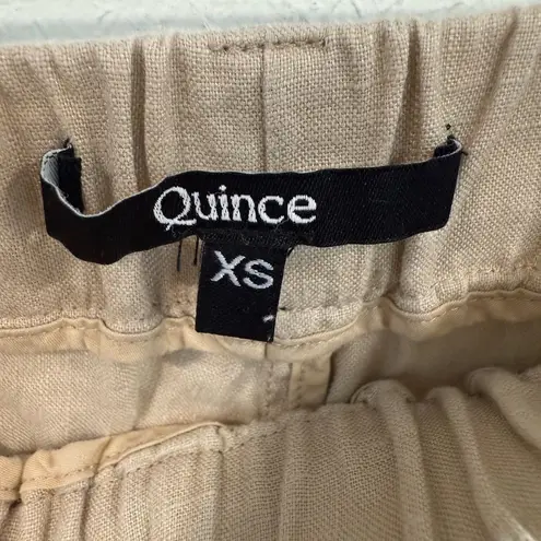 Quince European Linen Pants Driftwood Beige Khaki Size XS