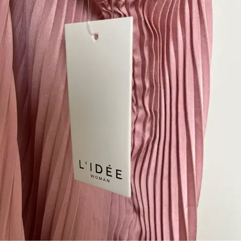 NWT L’IDEE Renaissance Pleated Gown in Light Pink Size AU 6