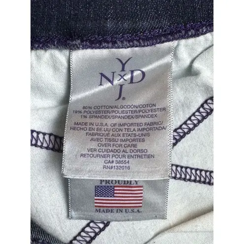 NYDJ Skinny Ankle Pull-On Jeans Legging 4P Dark Wash Lift Tuck Pockets Waist 28”