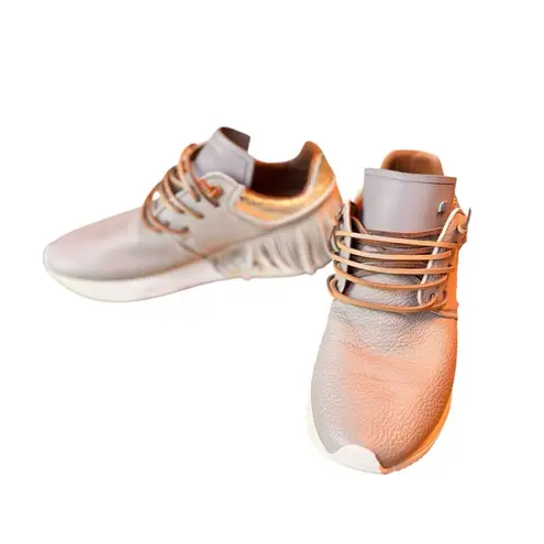 ESSEutESSE Taupe Fringe Sneakers | Size EU 39 Made in Italy | Luxury Boho EUC Tan