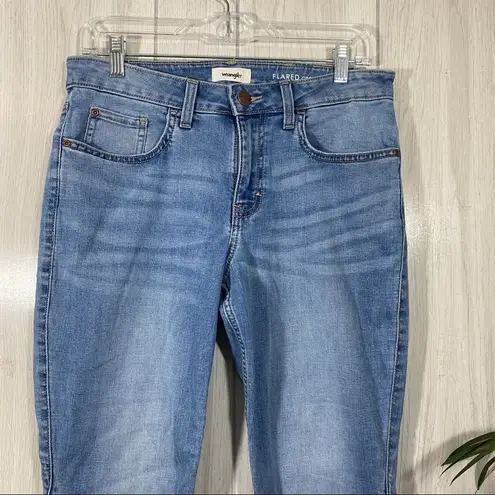 Wrangler  Flared Crop Two Tone Raw Hem Frayed Jeans size 10