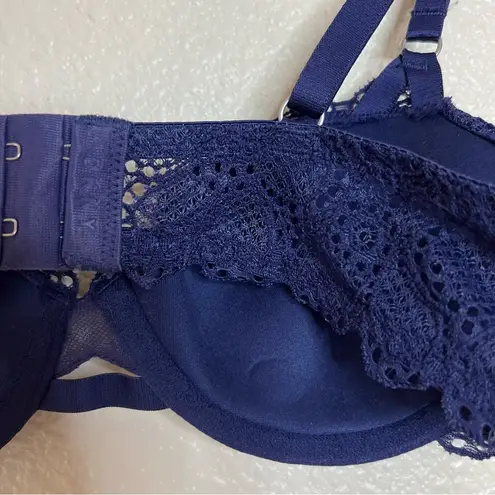 DKNY  Blue Navy Lace Balconette Bra NEW 32B