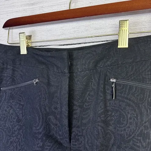 Etcetera Women's Corduroy Paisley Pants Black Size 4 Straight Leg