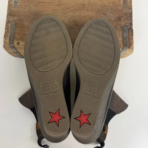 Cubanas Brown Suede Wedge Booties | Euro Streetwear Vibe | Festival Size 9