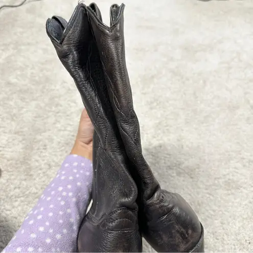 Abilene Boots Co. Women’s 9091 Leather Western Boots Cowgirl in Black 10M Size 10