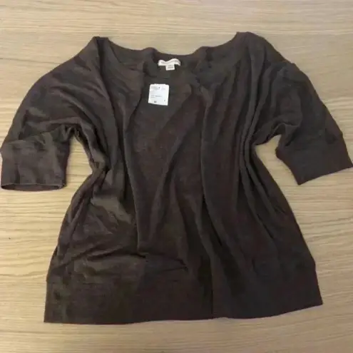 Artisan 🆕 Plus-size Basic 3/4 Sleeve Brown Knit Top 3X🆕