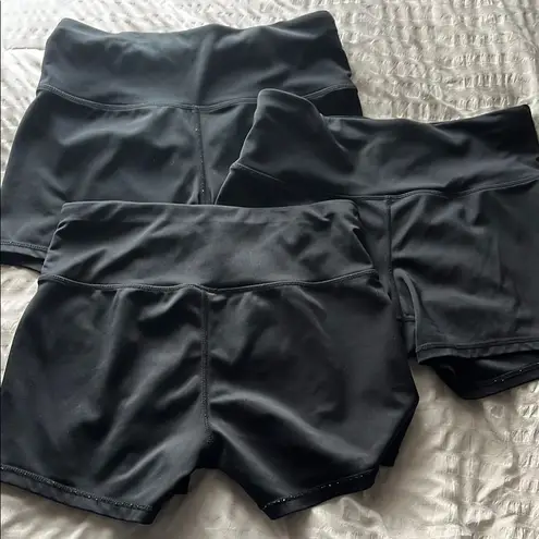 Black Athletic Shorts with High
