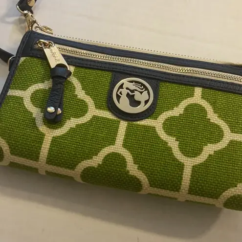 Spartina 449 Spartina wristlet wallet green blue