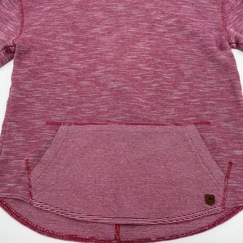 Burton Oversize Turtleneck Cowl Sweatshirt Sweater Mottled Pink Cozy Winter