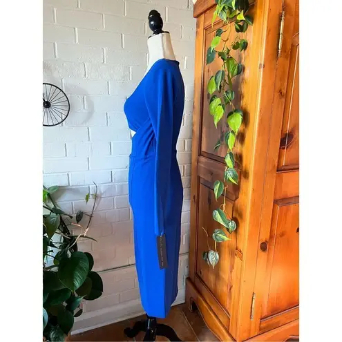 Rachel Rachel Roy long sleeve cutout bodycon dress blue size XS