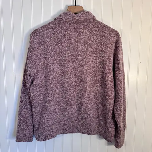 Nine Britton Hana Quarter Zip Fleece Exterior Pullover Sweater Maroon Size M - Image 5