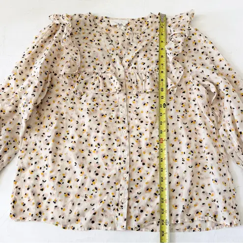 Ba&sh  Women's Blake Blouse Top Button-Down Placket Size L - Image 11