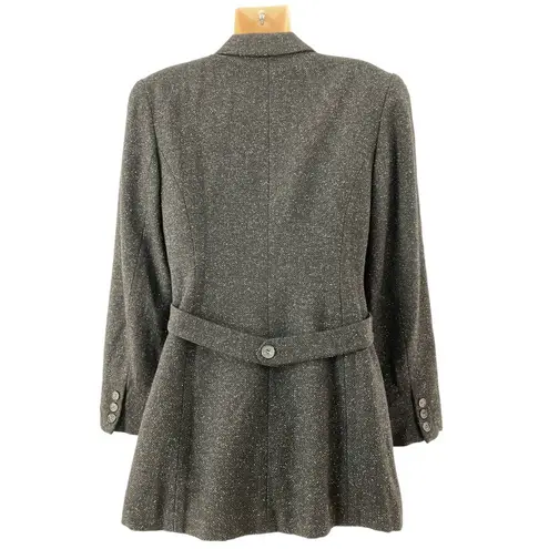 Kenar Studio Charcoal Tweed Wool Silk Blend Blazer size 6