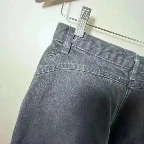 Vintage 90s Roper Bareback Faded Black Western Denim Made In USA Woman's Size 9